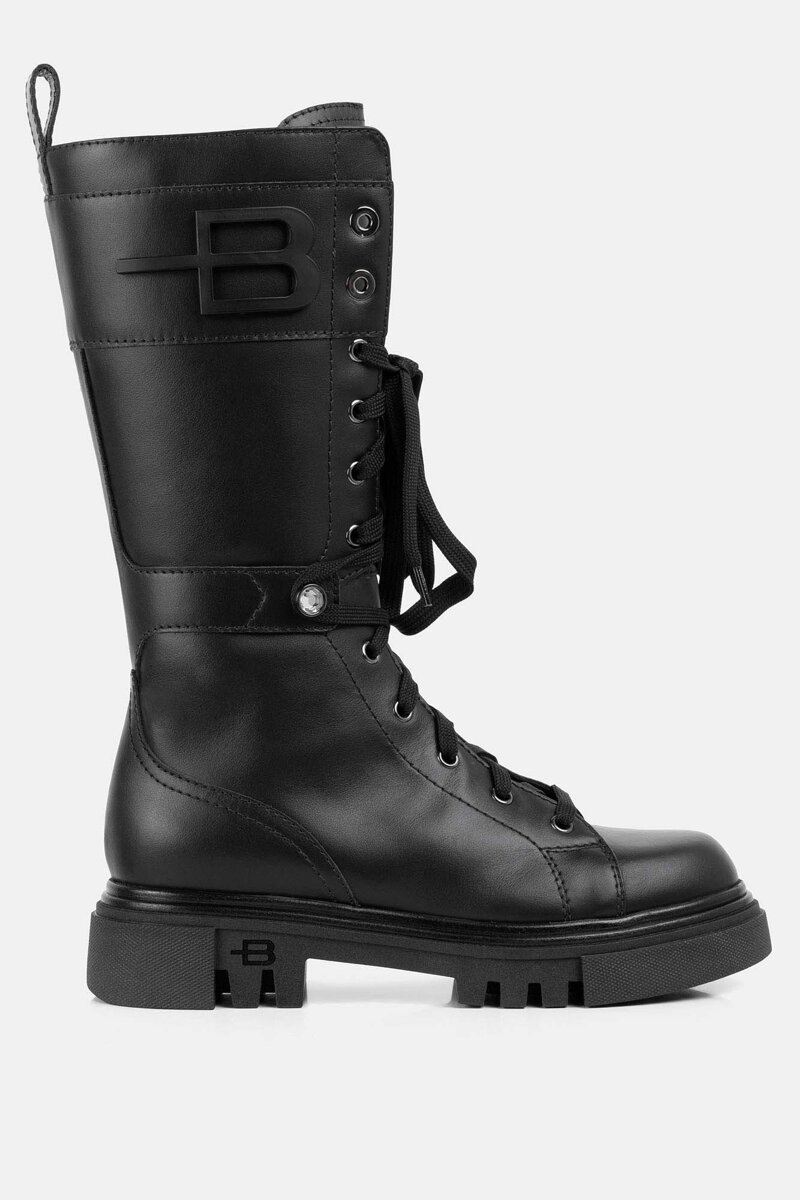 BALDININI buty combat D3B092MOOW0000 czarne