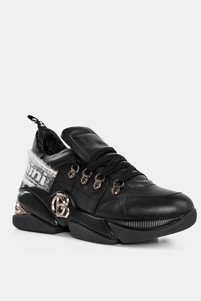 Czarne damskie sneakersy Baldinini