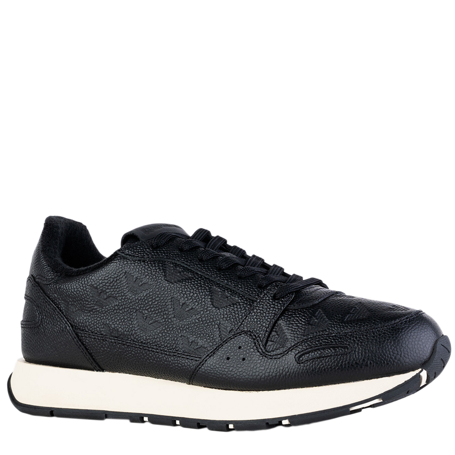 Emporio Armani Sneakersy Snk Rise Print czarne