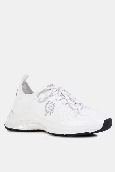 KARL LAGERFELD Sneakersy damskie Lux Finesse Plexikonic białe