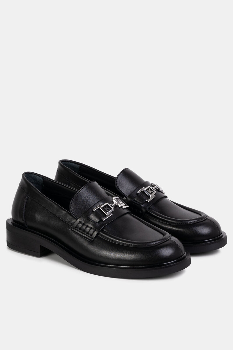 Karl Lagerfeld czarne loafersy Payton K-Link 