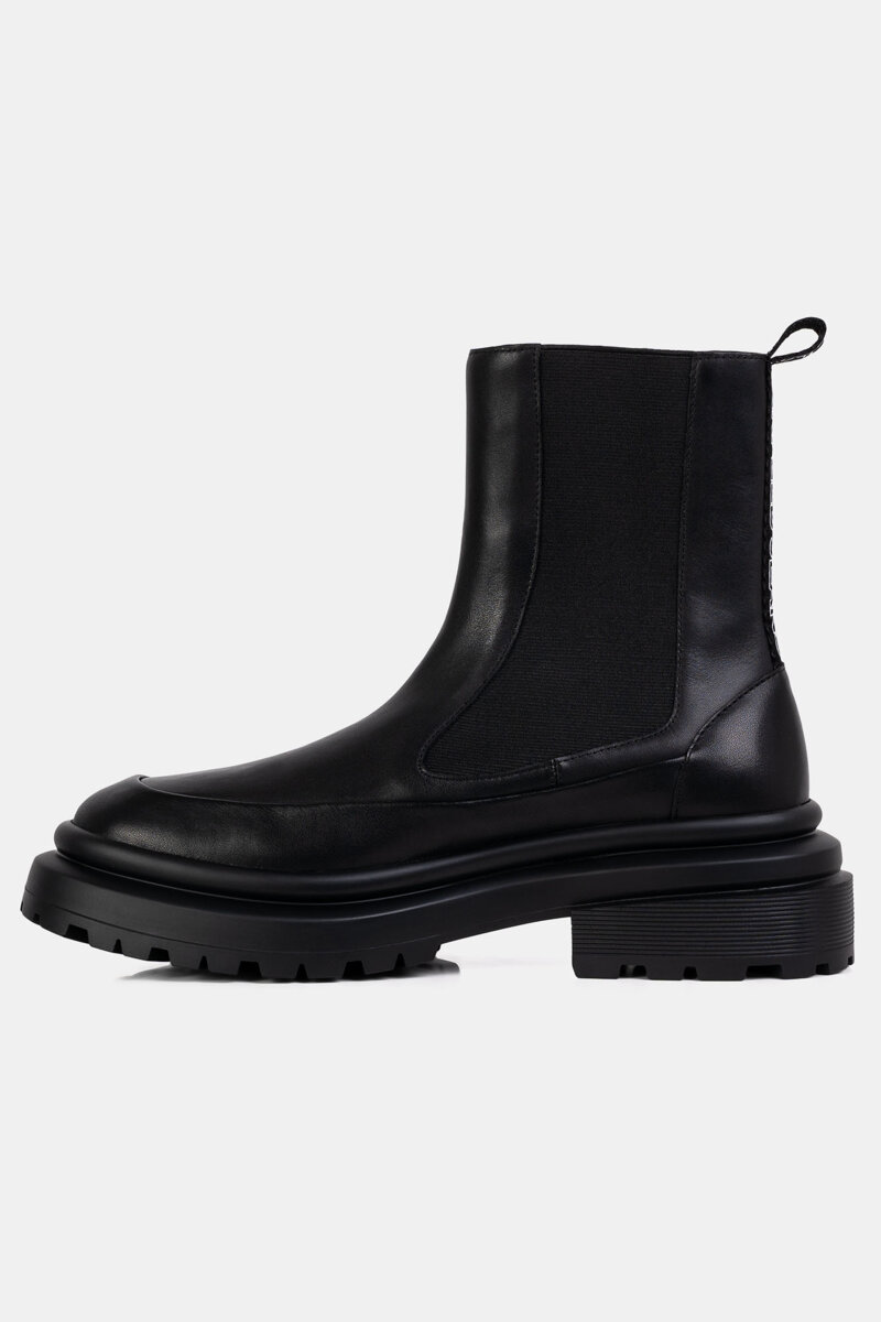 Karl Lagerfeld czarne sztyblety męskie Brooke Kl Jeans Gore Boot 