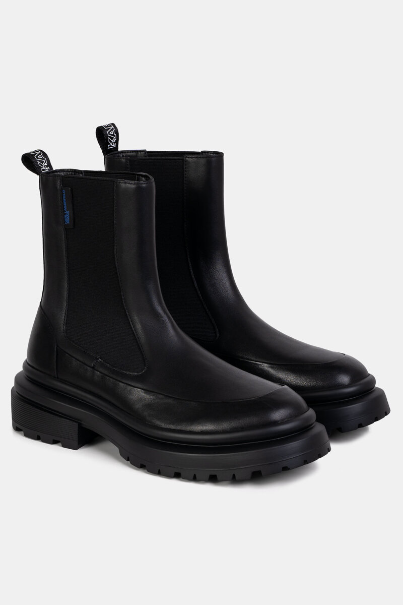 Karl Lagerfeld czarne sztyblety męskie Brooke Kl Jeans Gore Boot 