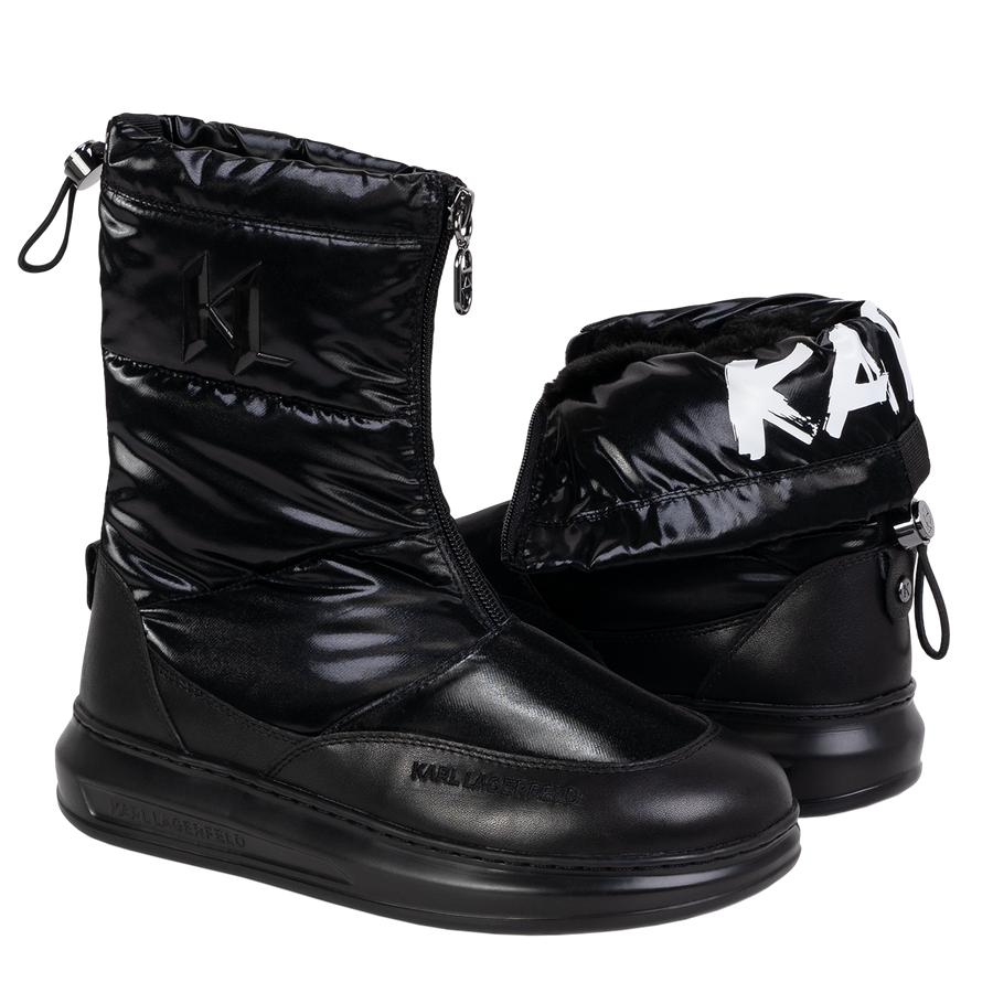 Karl Lagerfeld śniegowce Kapri Kosi czarne KL44573
