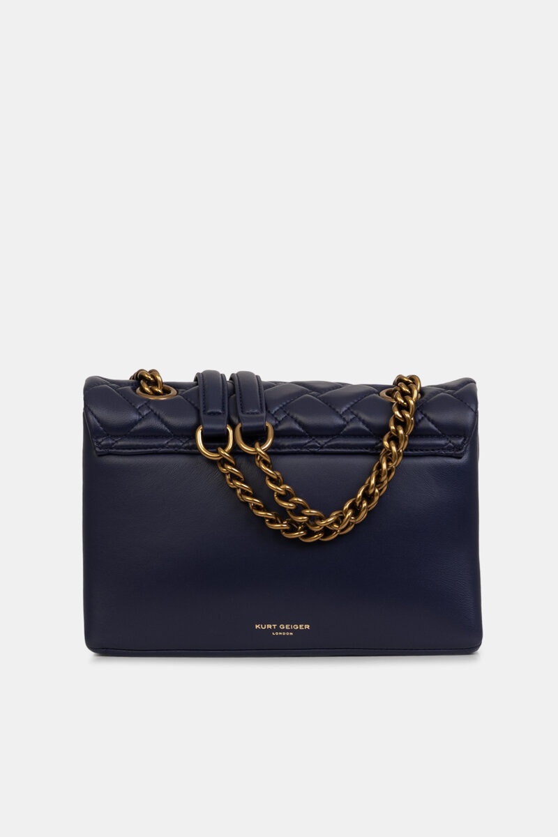 Kurt Geiger torebka na ramię Leather Kensington Bag Navy 3586284109 