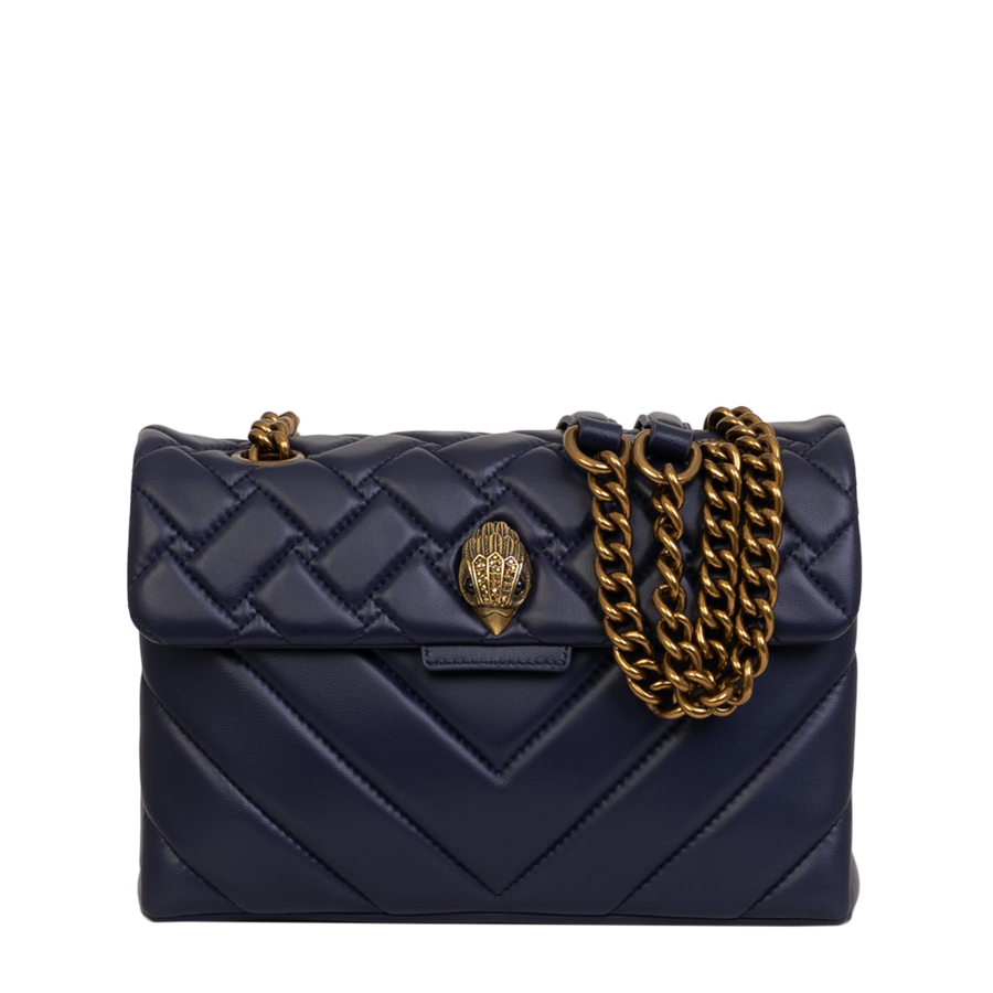 Kurt Geiger torebka na ramię Leather Kensington Bag Navy 3586284109 