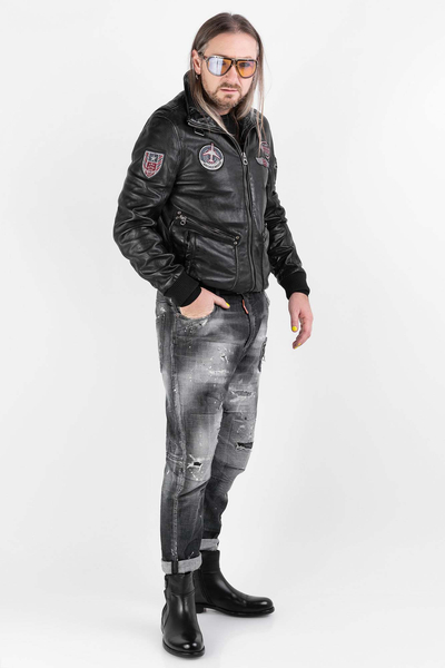 Kurtka skórzana męska GIPSY GMPiper S22 STUV