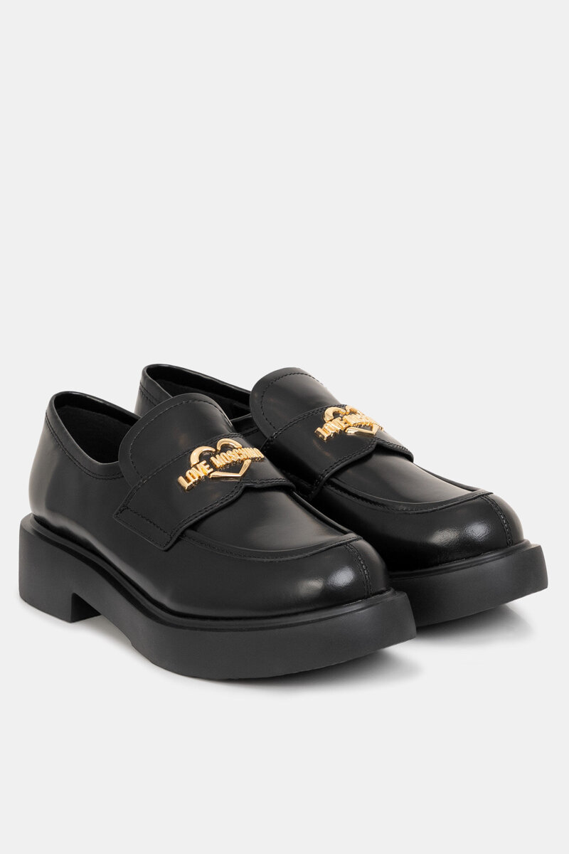 Love Moschino loafersy damskie skórzane Scarpad.City40 JA10404G0LJD0000