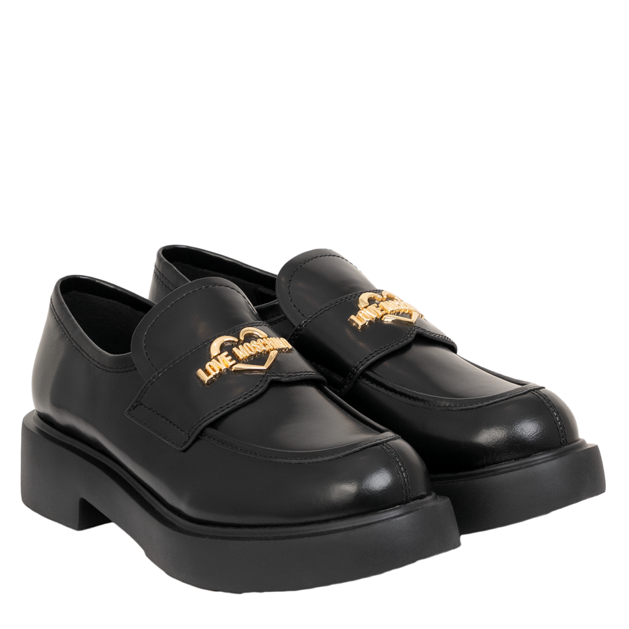 Love Moschino loafersy damskie skórzane Scarpad.City40 JA10404G0LJD0000