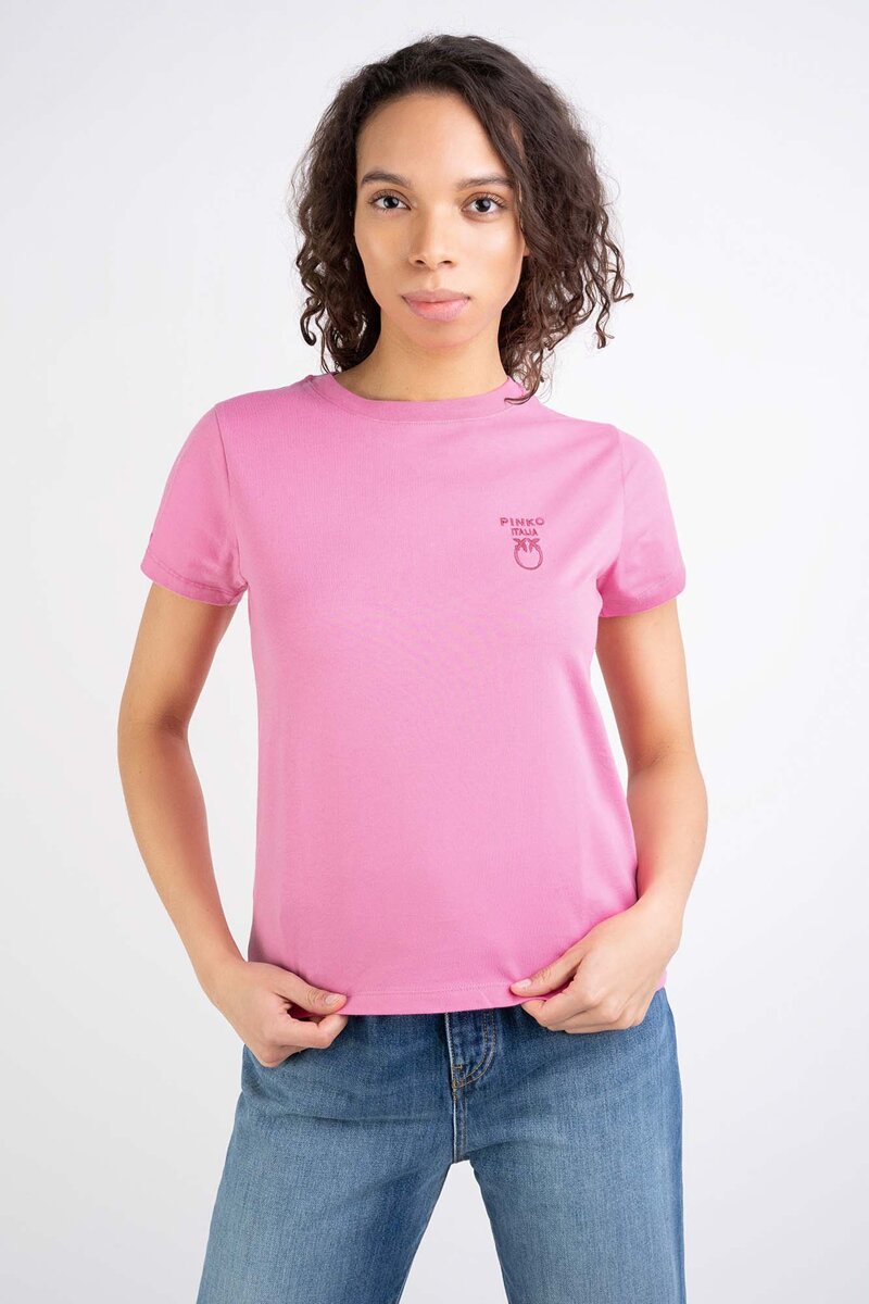 T-shirt PINKO TREVIGLIO 1 różowy