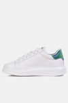 Karl Lagerfeld Sneakersy z neonową wstawką KAPRI MENS NFT Kounter KC Lo białe 