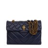 Kurt Geiger torebka na ramię Leather Kensington Bag Navy 3586284109 