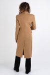 PINKO wełniany brązowy płaszcz damski EBOOK 