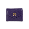 Pinko Portfel fioletowy Compact Wallet M